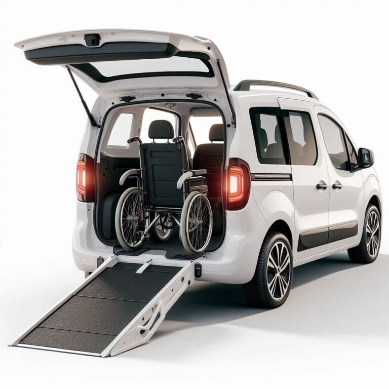 Adaptación de vehículos para personas con movilidad reducida o (PMR) discapacidad, disfunción, diversidad funcional, minusválidos, silla de ruedas.